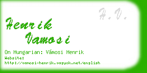 henrik vamosi business card